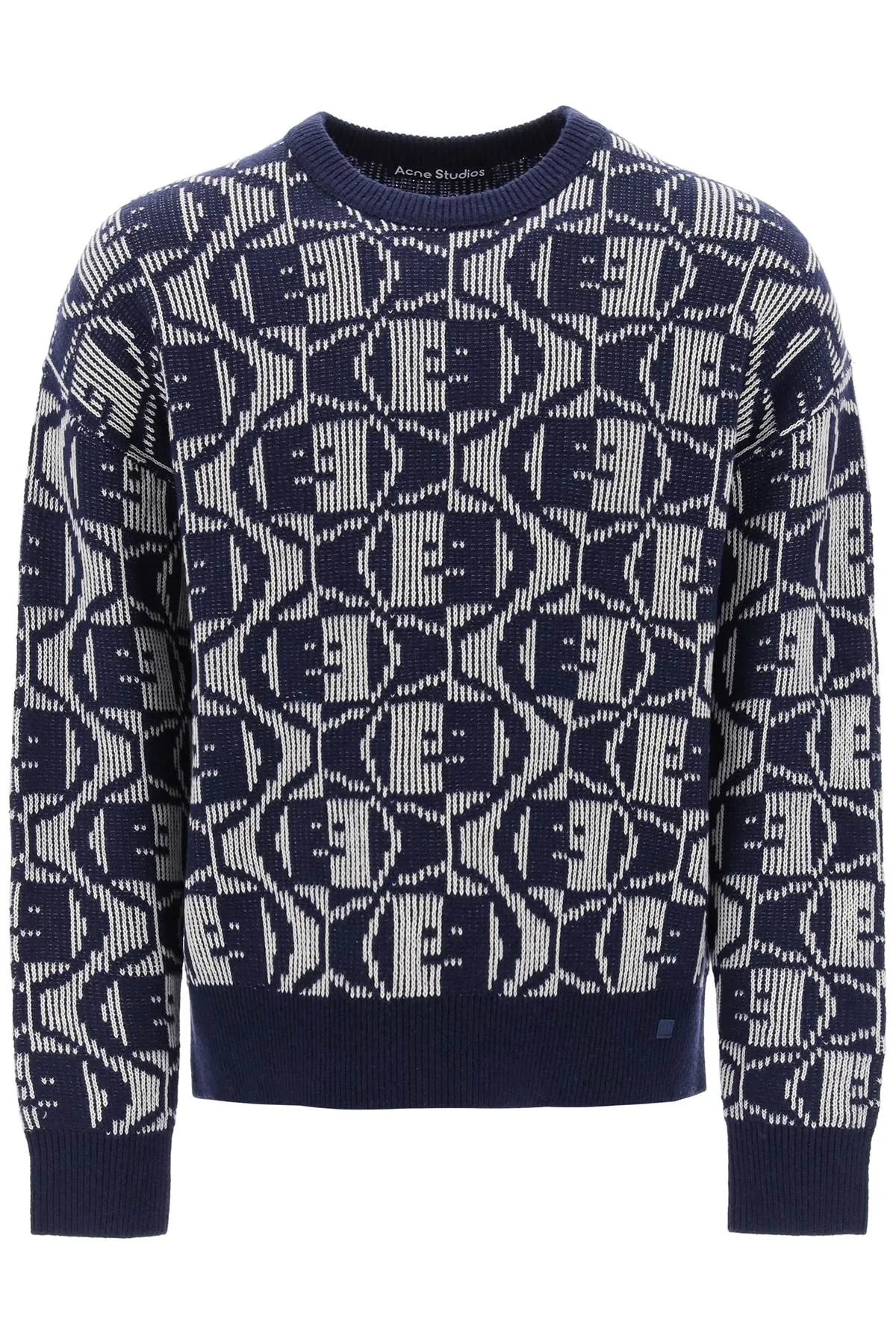 ACNE STUDIOS crewneck jacquard face