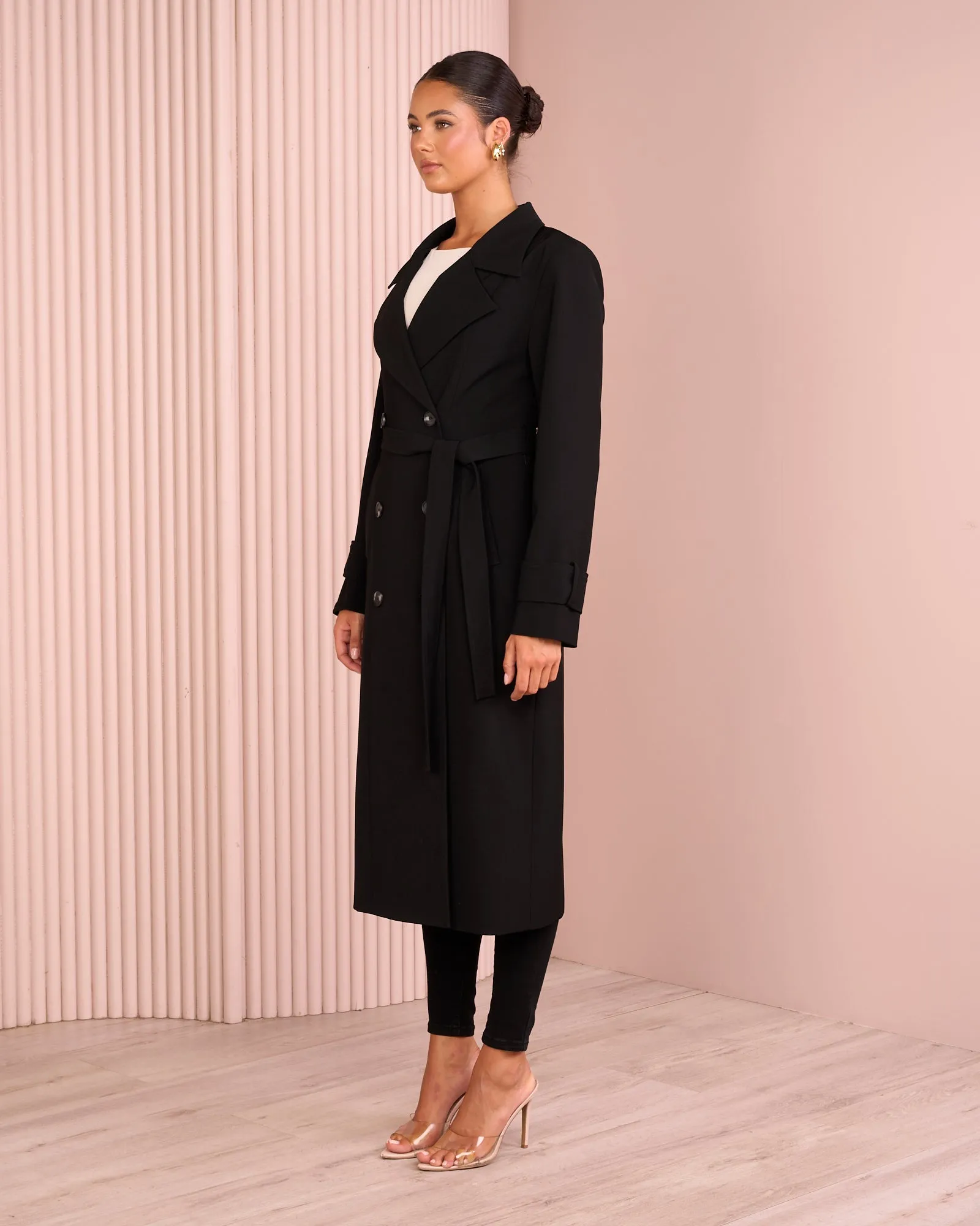 Allie Longline Trench Coat
