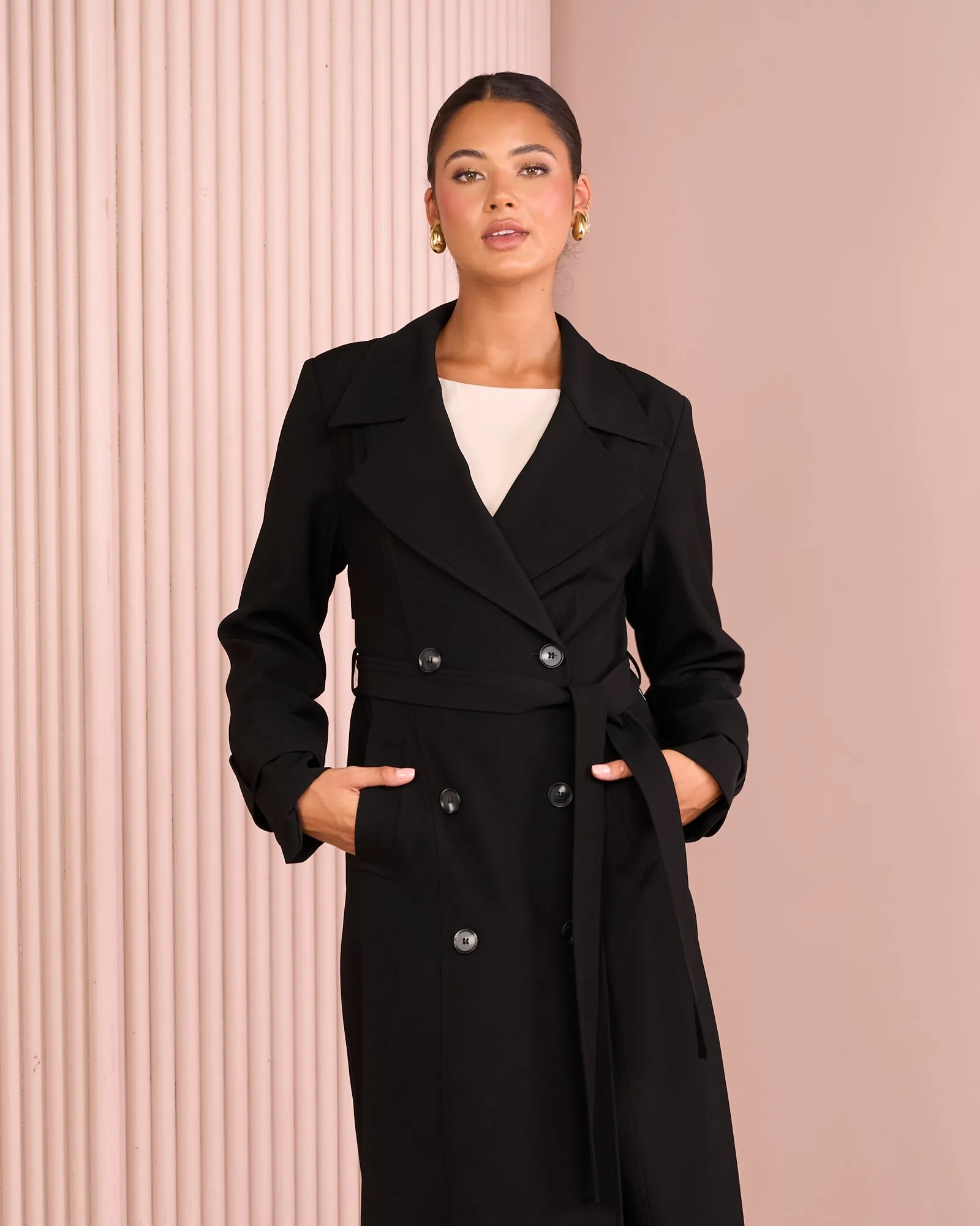Allie Longline Trench Coat