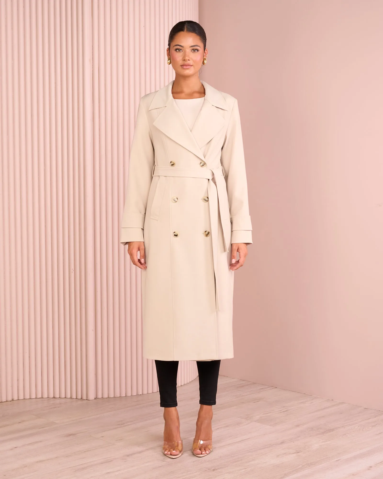 Allie Longline Trench Coat