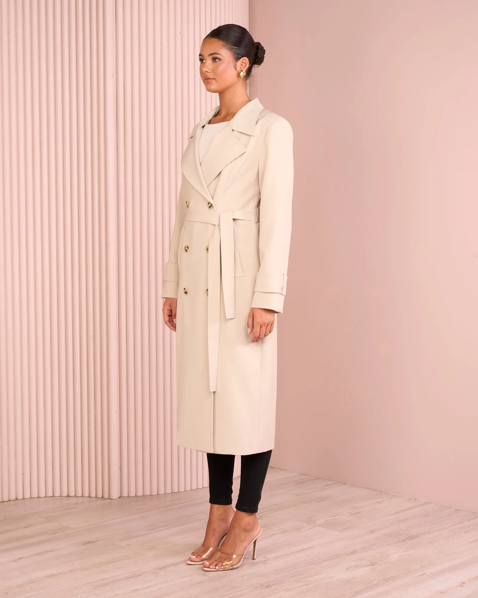 Allie Longline Trench Coat