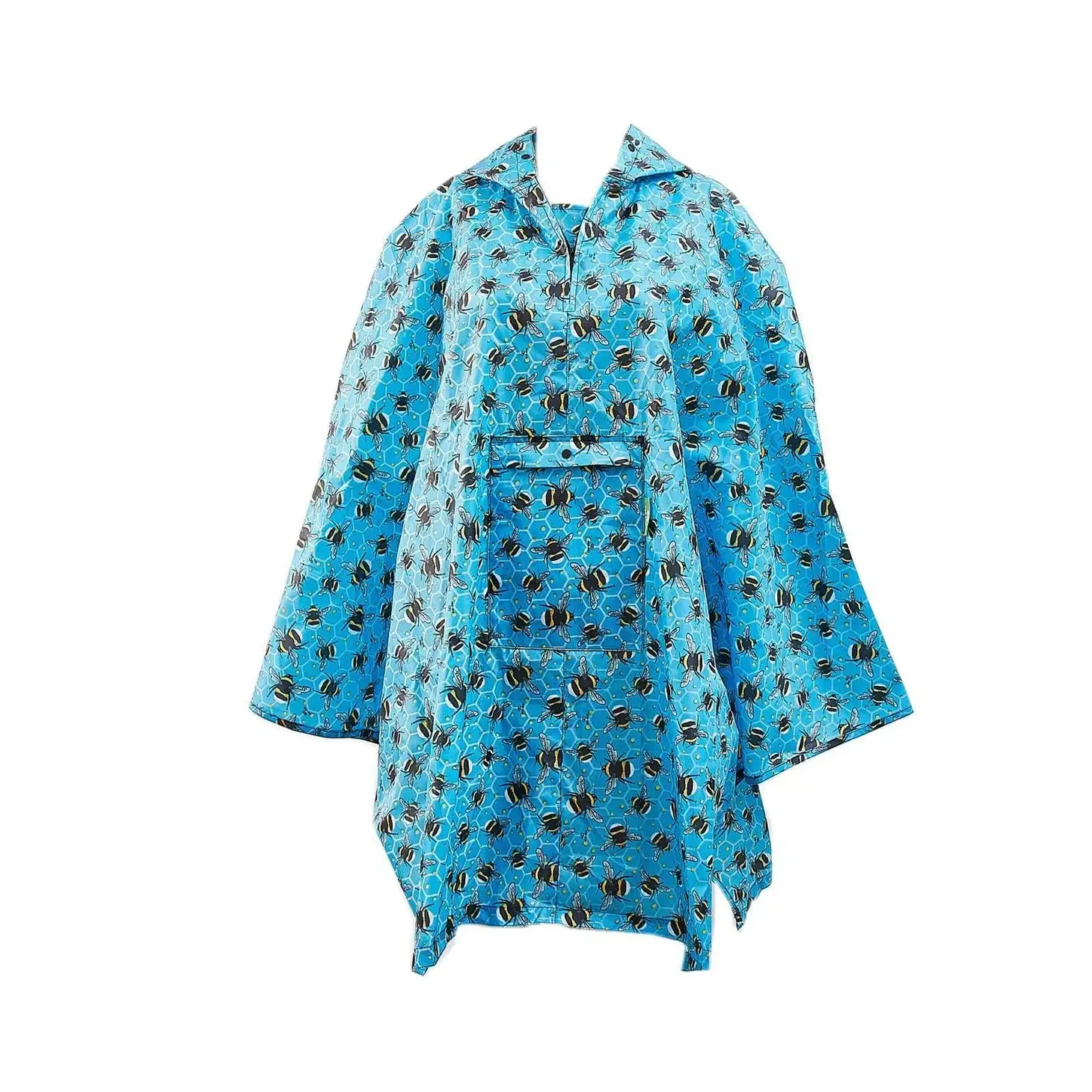 Bumblebees Waterproof Foldable Adult Poncho