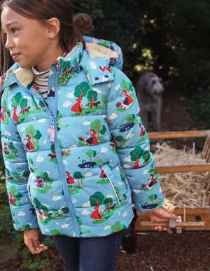 Cosy Padded Jacket-Surfboard Blue Red Riding Hood