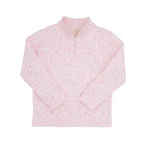 Greenville Garden/Palm Beach Pink Canter Collar Half Zip