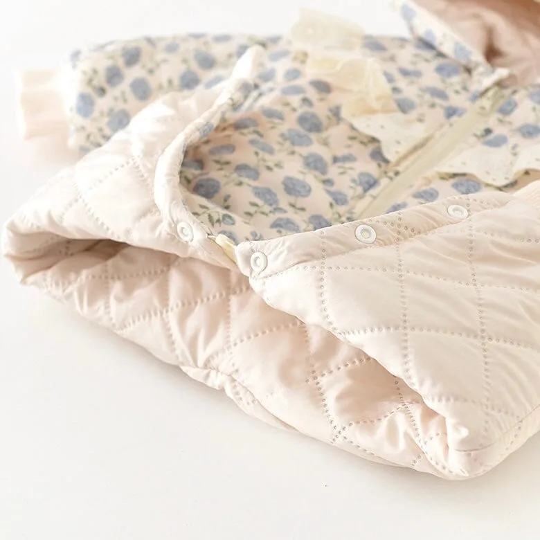 Louise Floral Quilted Baby Romper