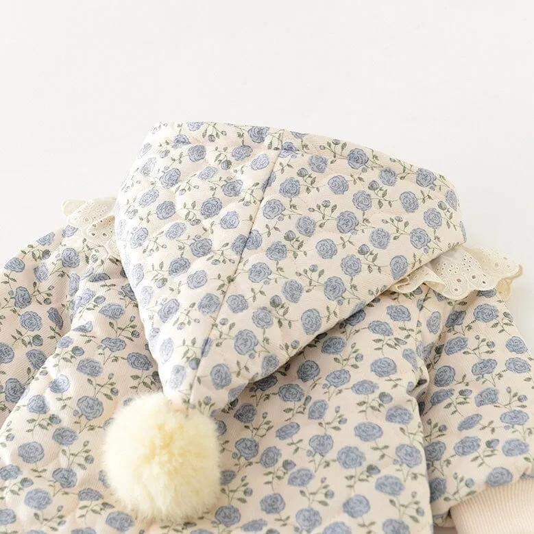 Louise Floral Quilted Baby Romper