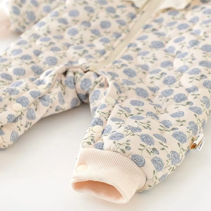 Louise Floral Quilted Baby Romper