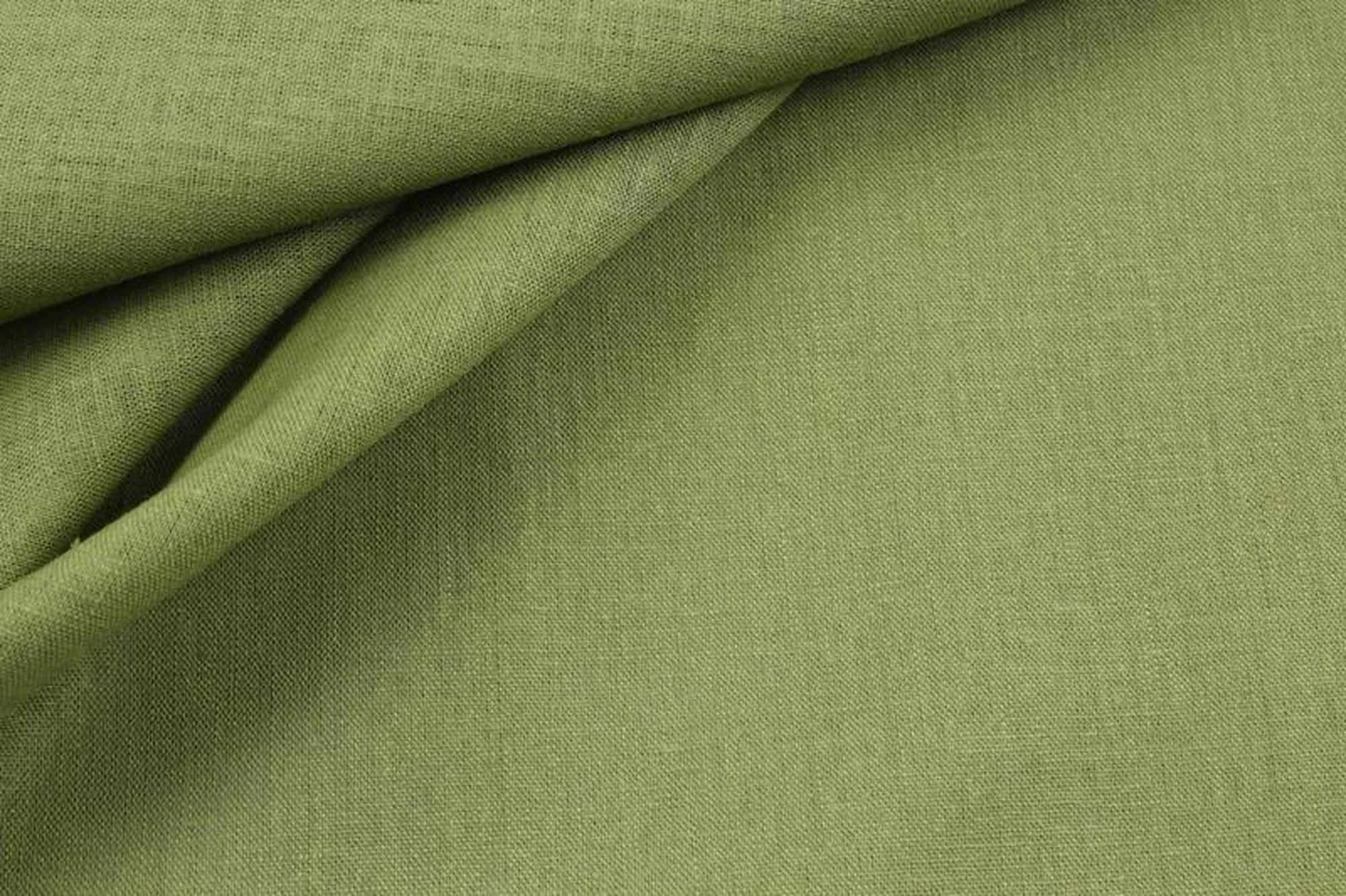 Luxury Linen Viscose for Tops - Green (1.5 Mts Remnant)