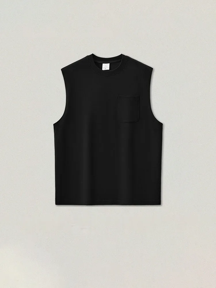 Men'S Cotton Solid Color Tank Vests