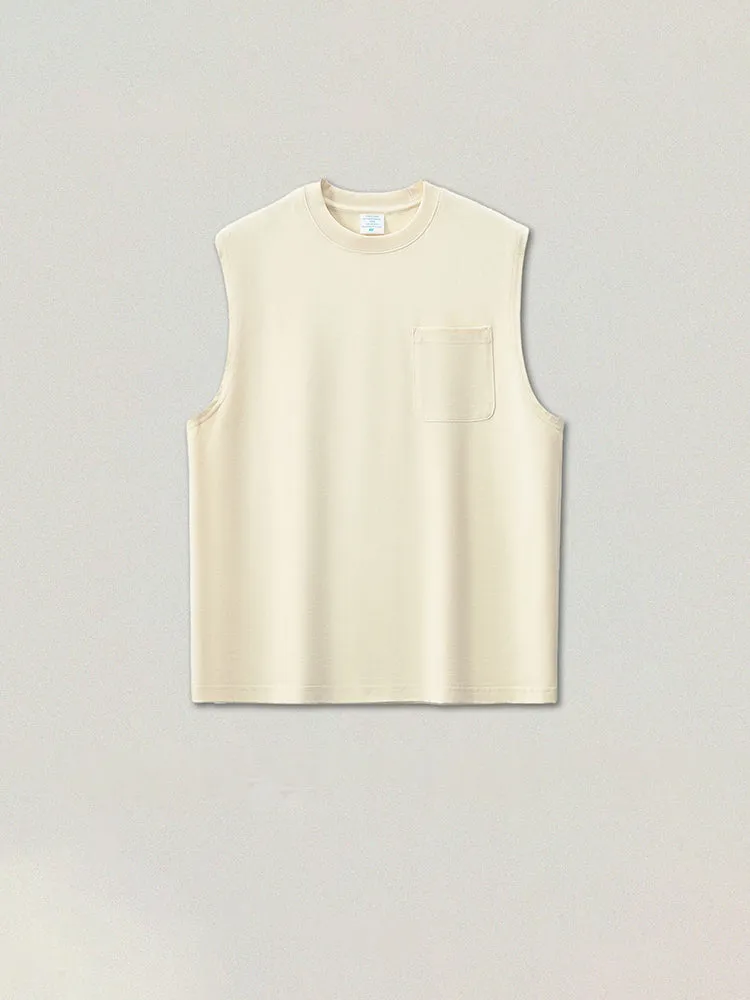 Men'S Cotton Solid Color Tank Vests