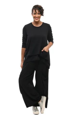 Nico Womens Pullover Top in Black
