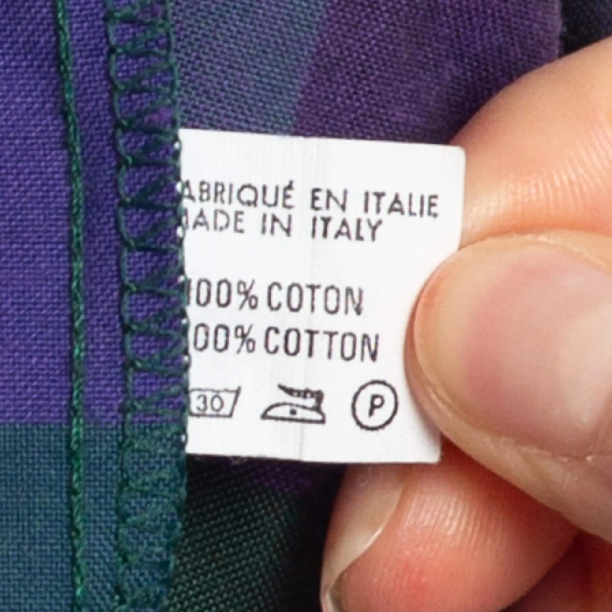 One Size 90s Purple Plaid Hooded Rain Poncho