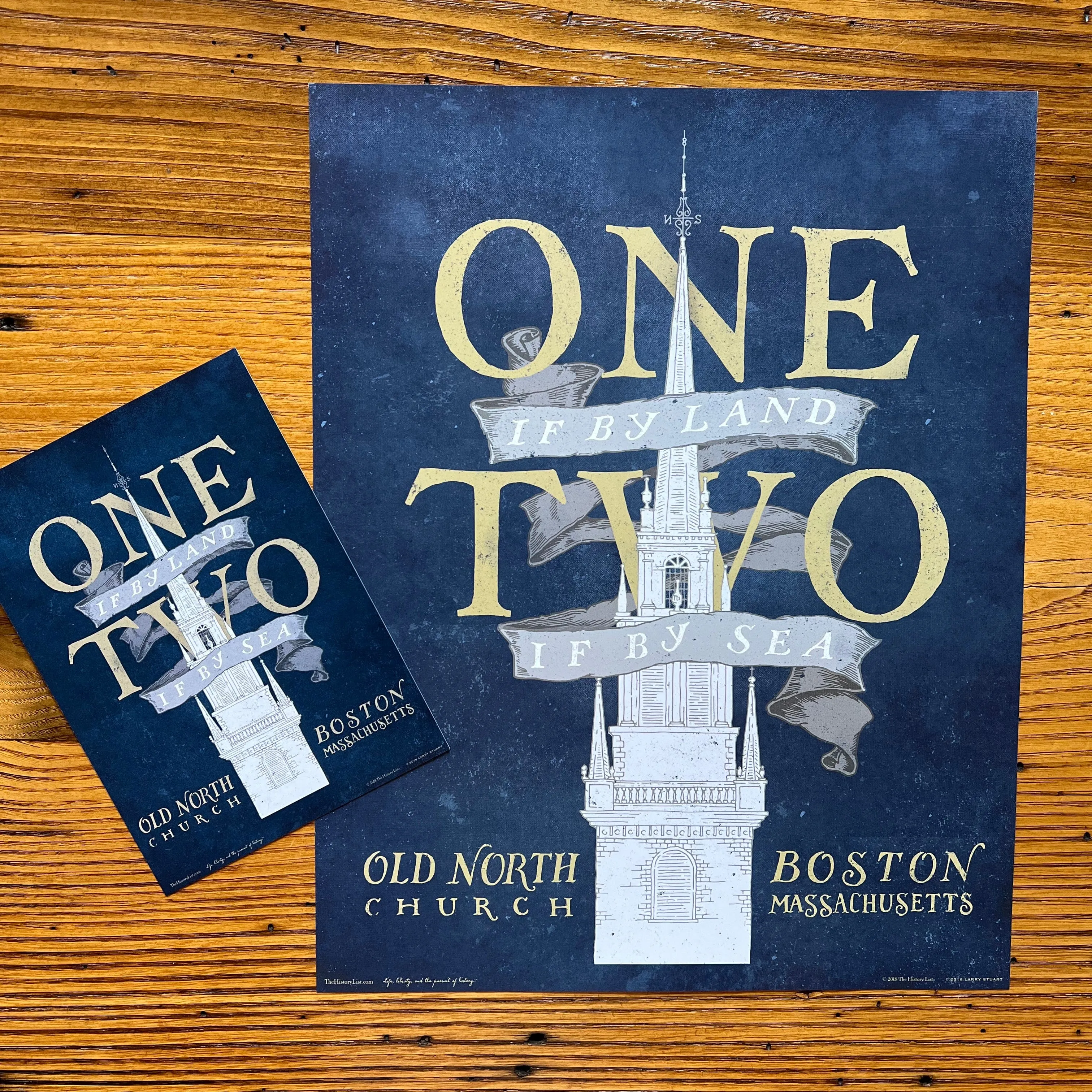 "One if by land . . ." as a small poster
