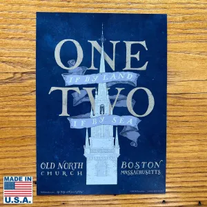 "One if by land . . ." Postcard - Individually or Pack of 10