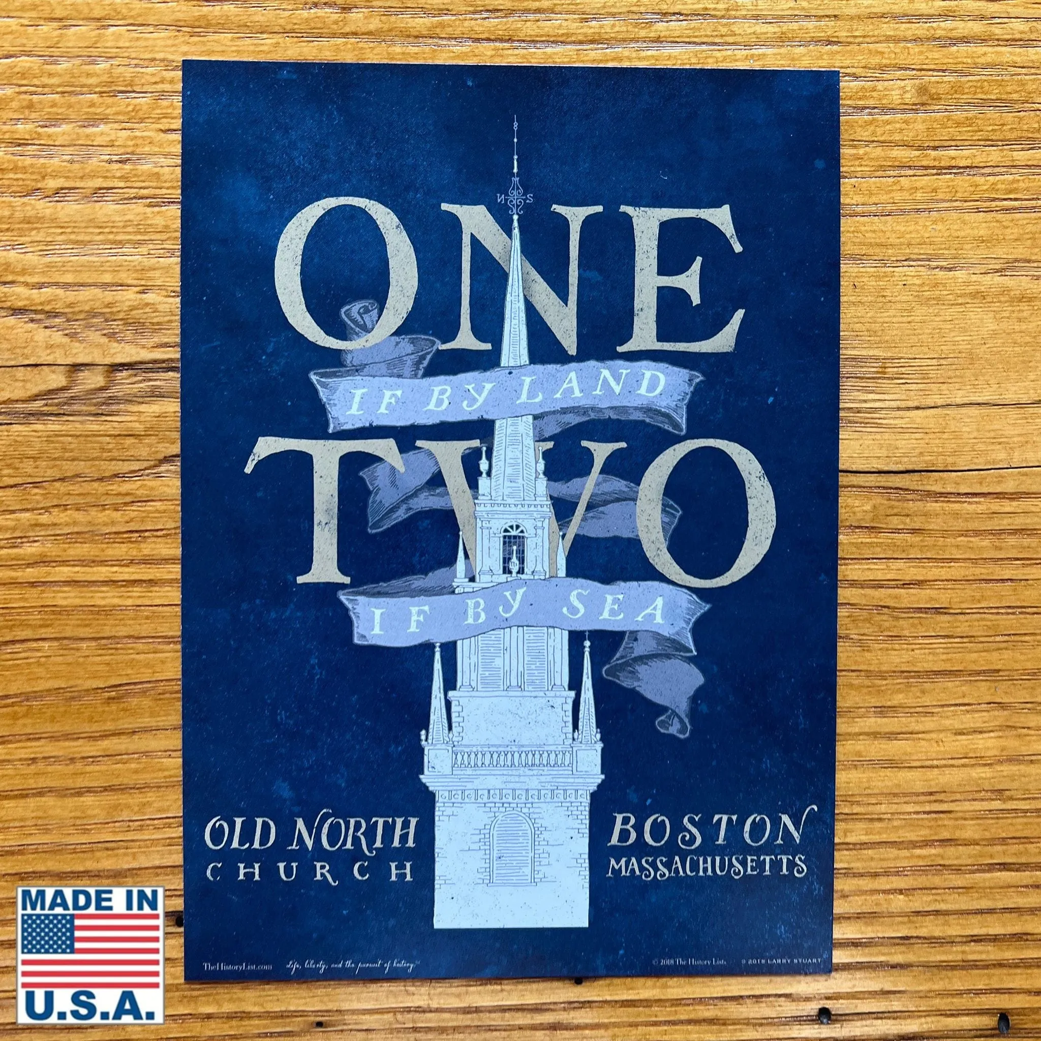 "One if by land . . ." Postcard - Individually or Pack of 10