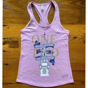 "One if by land" celebrating the midnight ride of Paul Revere Tank top for women