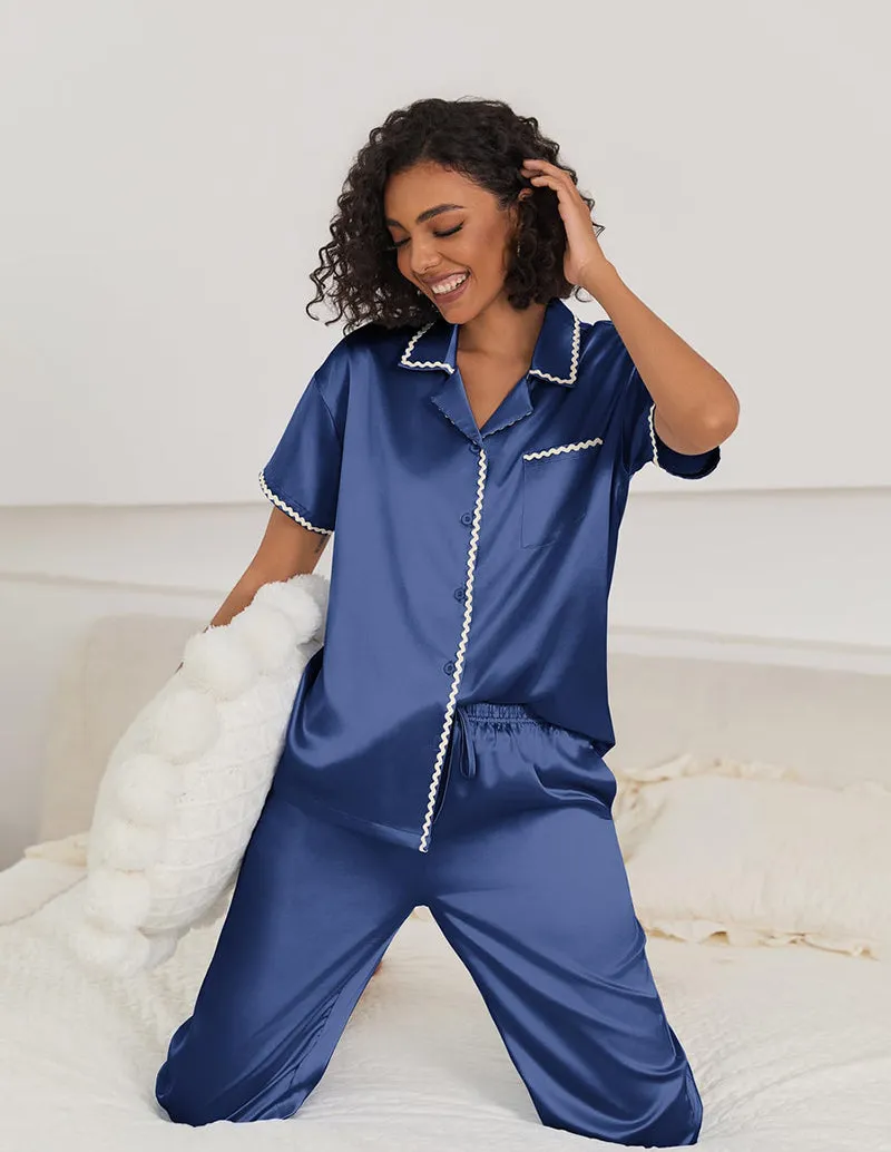 Satin Contrast Color 2-Piece Sets (US Only)
