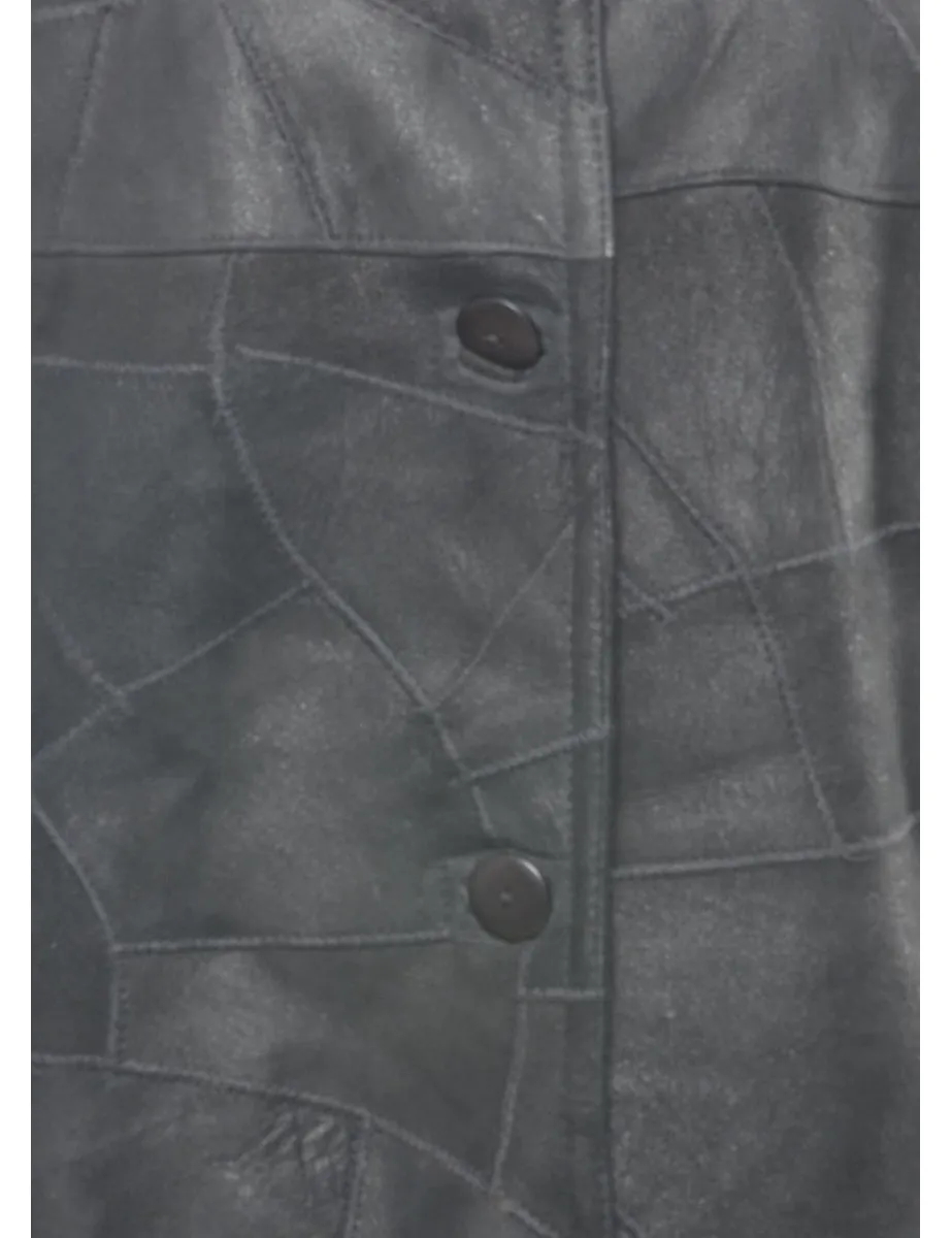 Single Breasted Shearling Lining Coat - L