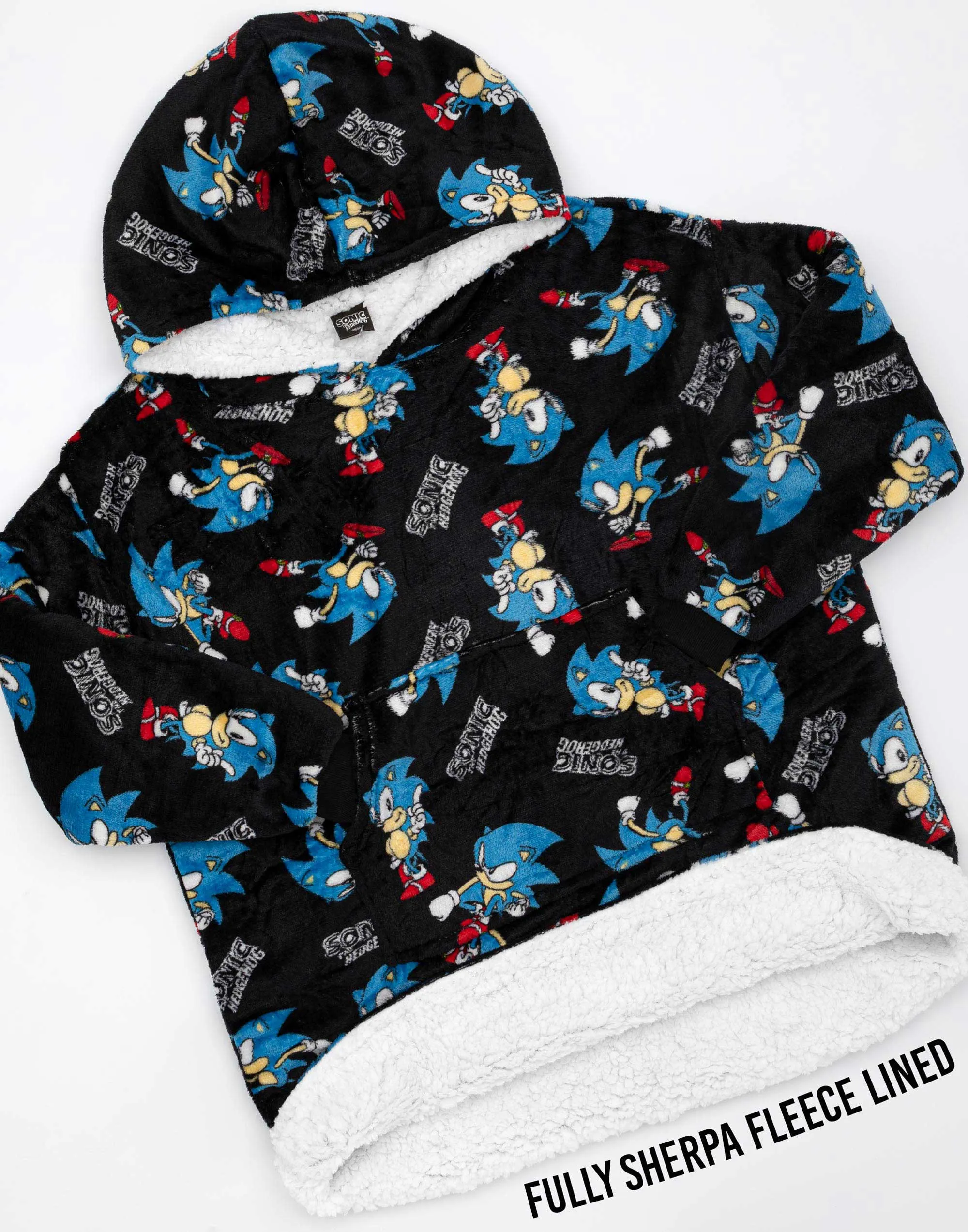 Sonic The Hedgehog Kids Oversized Blanket Hoodie