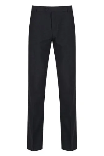 TRUTEX SENIOR BOYS SLIM LEG TROUSERS (CHARCOAL)