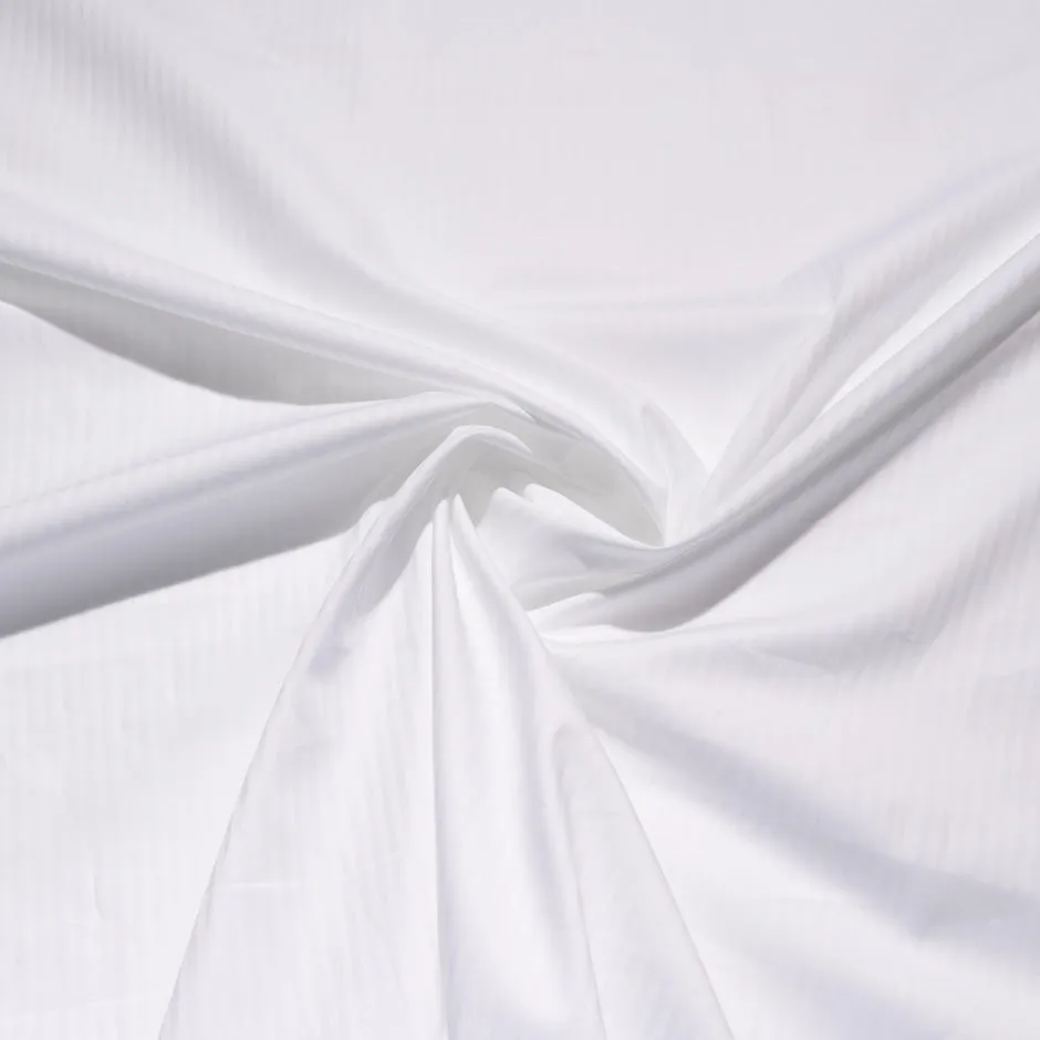 White Striped Jacquard Superfine Pure Cotton