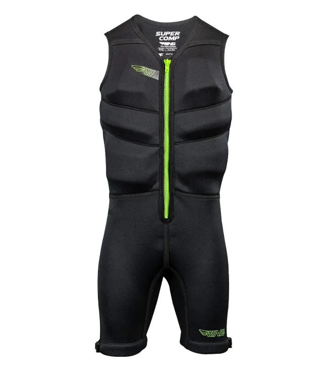 2024 Wing Super Comp Buoyancy Suit - High-Performance Black Watersport Gear