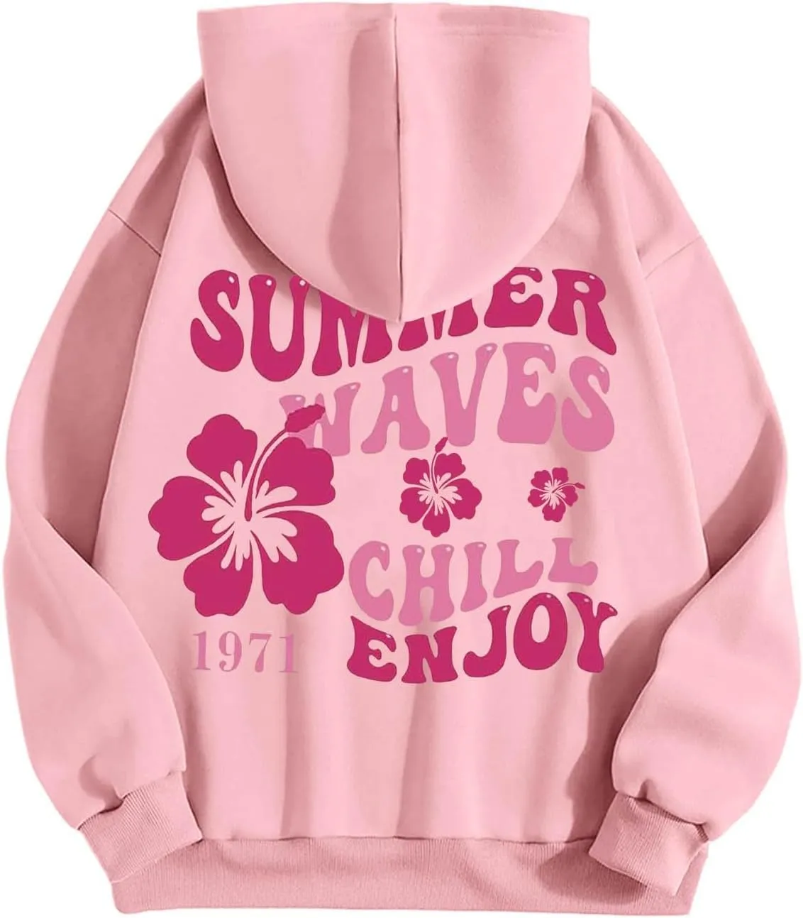 Womens Oversized Hoodies Long Sleeve Graphic Preppy Sweatshirt Teen Girls Casual Loose Zip Up Jacket Fall Tops