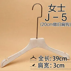 Xyijia Hanger (10Pcs/ Lot Wooden Hanger Old Washed White Clothing Store Special Women's Men's Adult Home Non-Slip Hanger